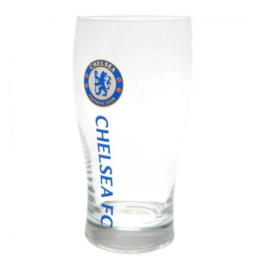chelsea fc tulip pint glass