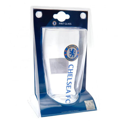 chelsea fc tulip pint glass