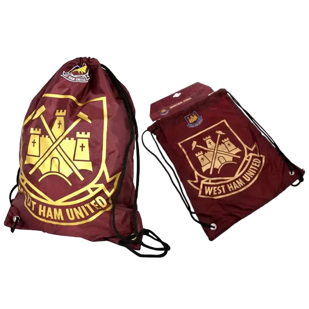 west ham united fc foil gym bag