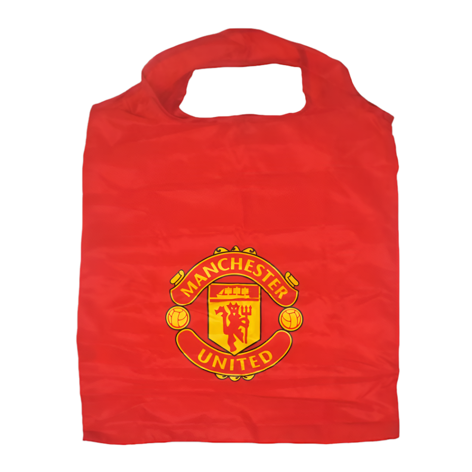 manchester united fc reusable shopping bag
