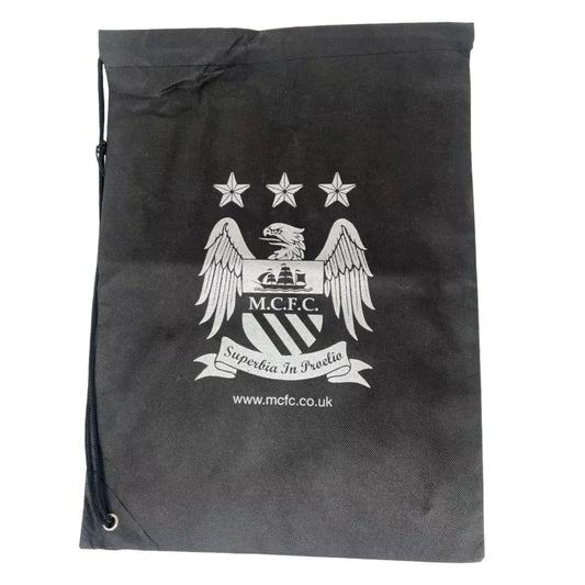 manchester city fc black reusable shopping bag