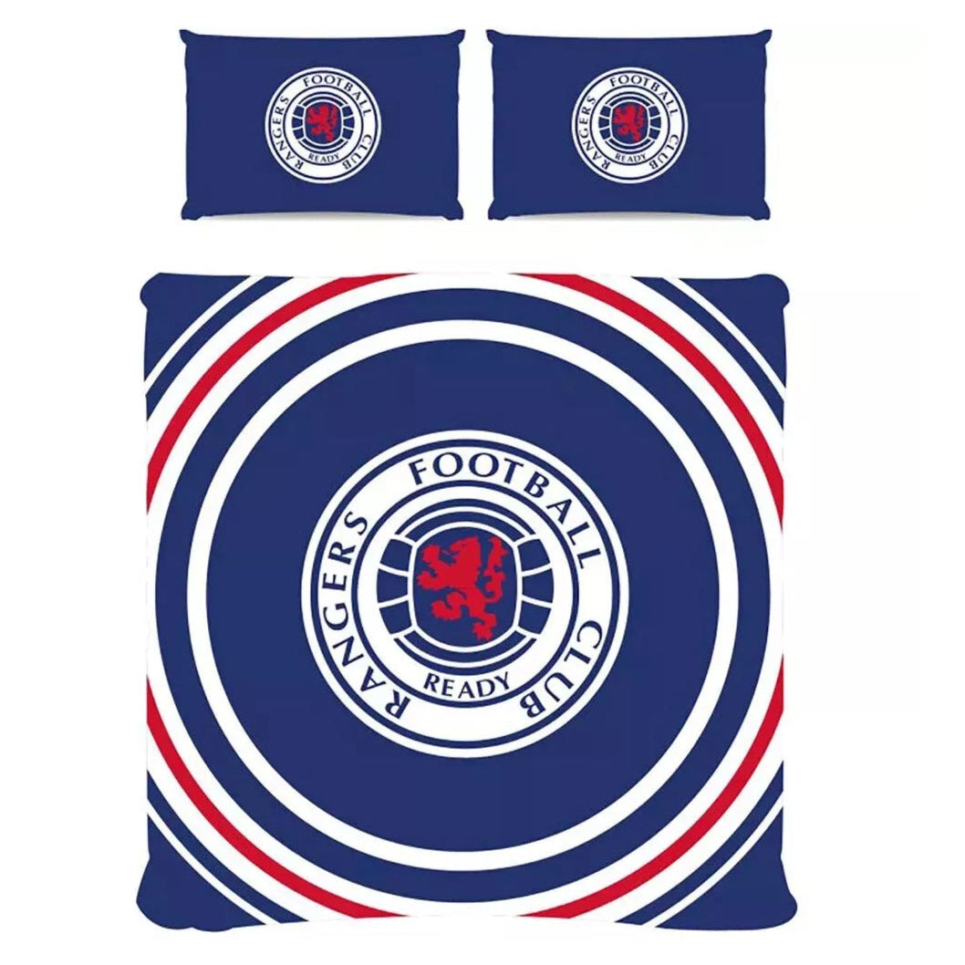 rangers fc pulse double duvet cover set