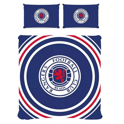 rangers fc pulse double duvet cover set