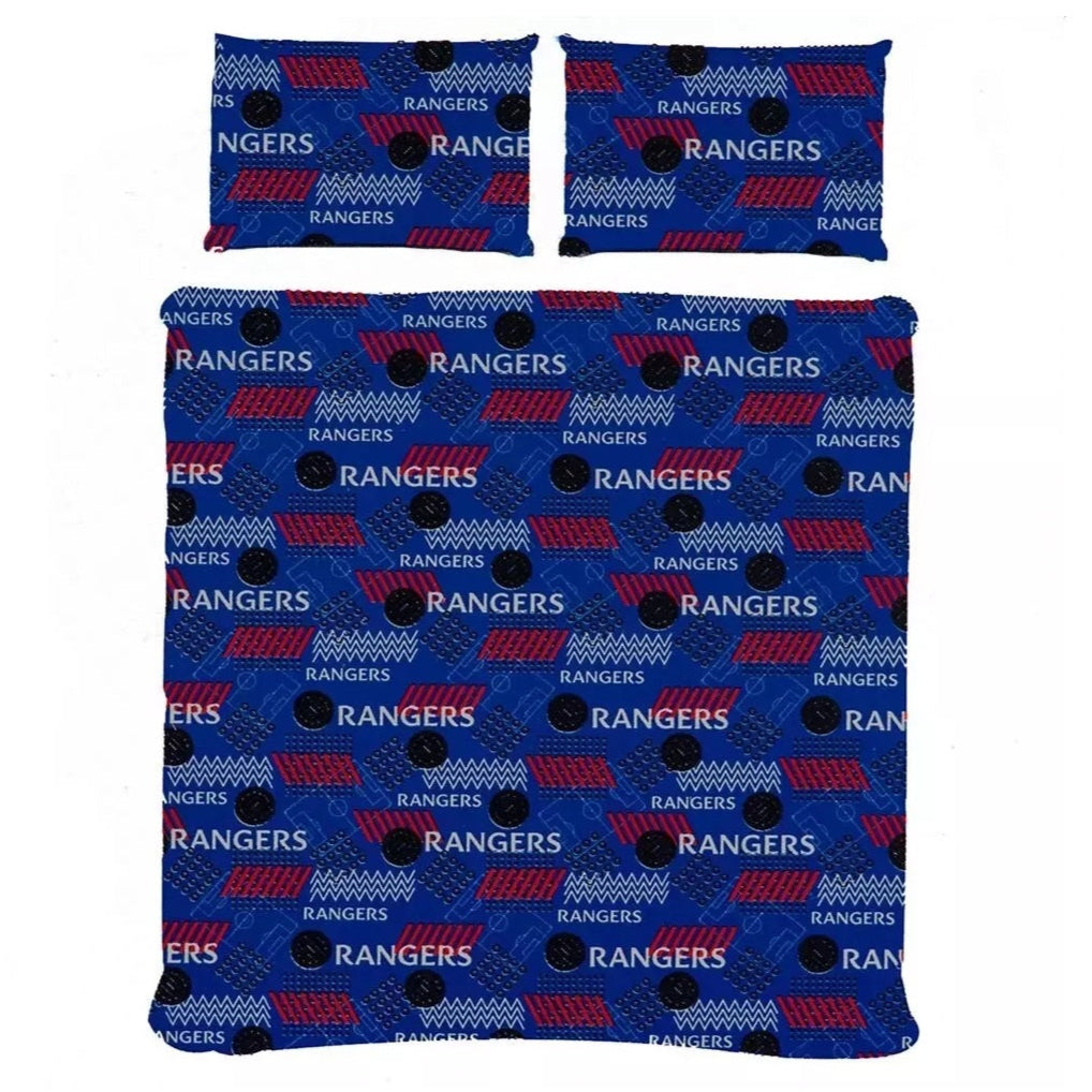 rangers fc pulse double duvet cover set