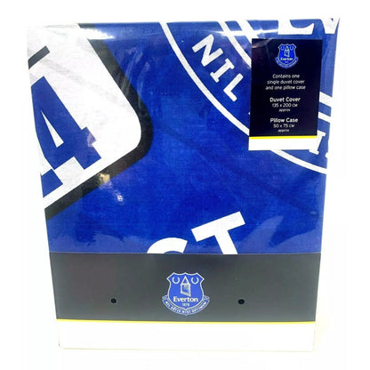 everton fc patch single duvet cover set
