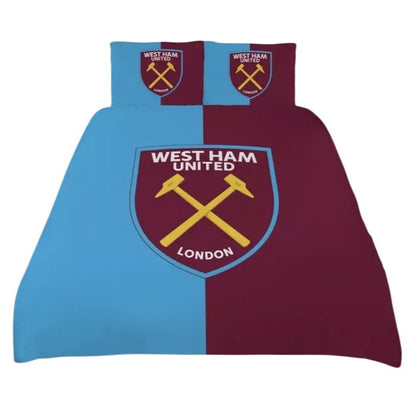 west ham united fc sky king size duvet cover set