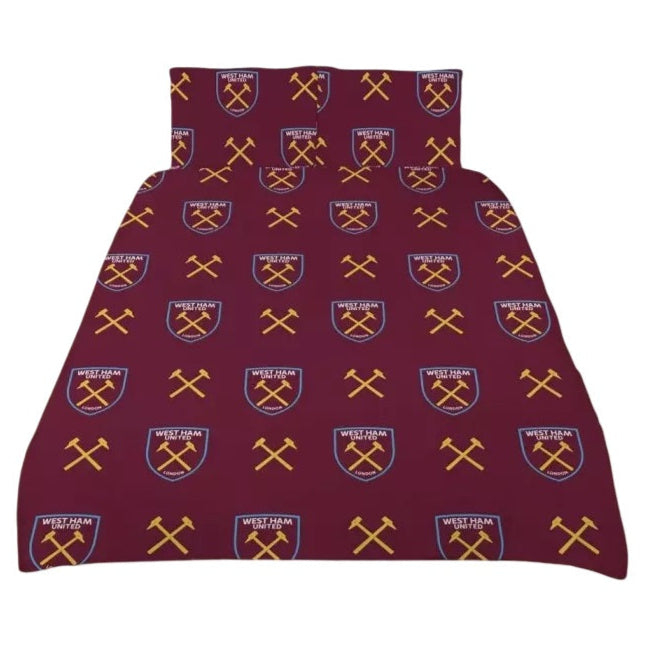 west ham united fc sky king size duvet cover set