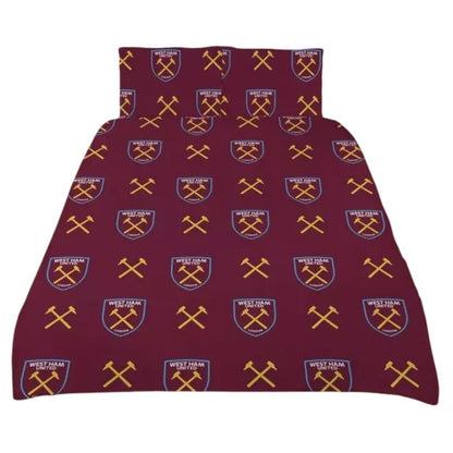 west ham united fc sky king size duvet cover set