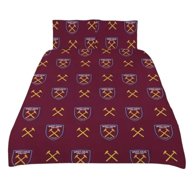 west ham united fc sky double duvet cover set