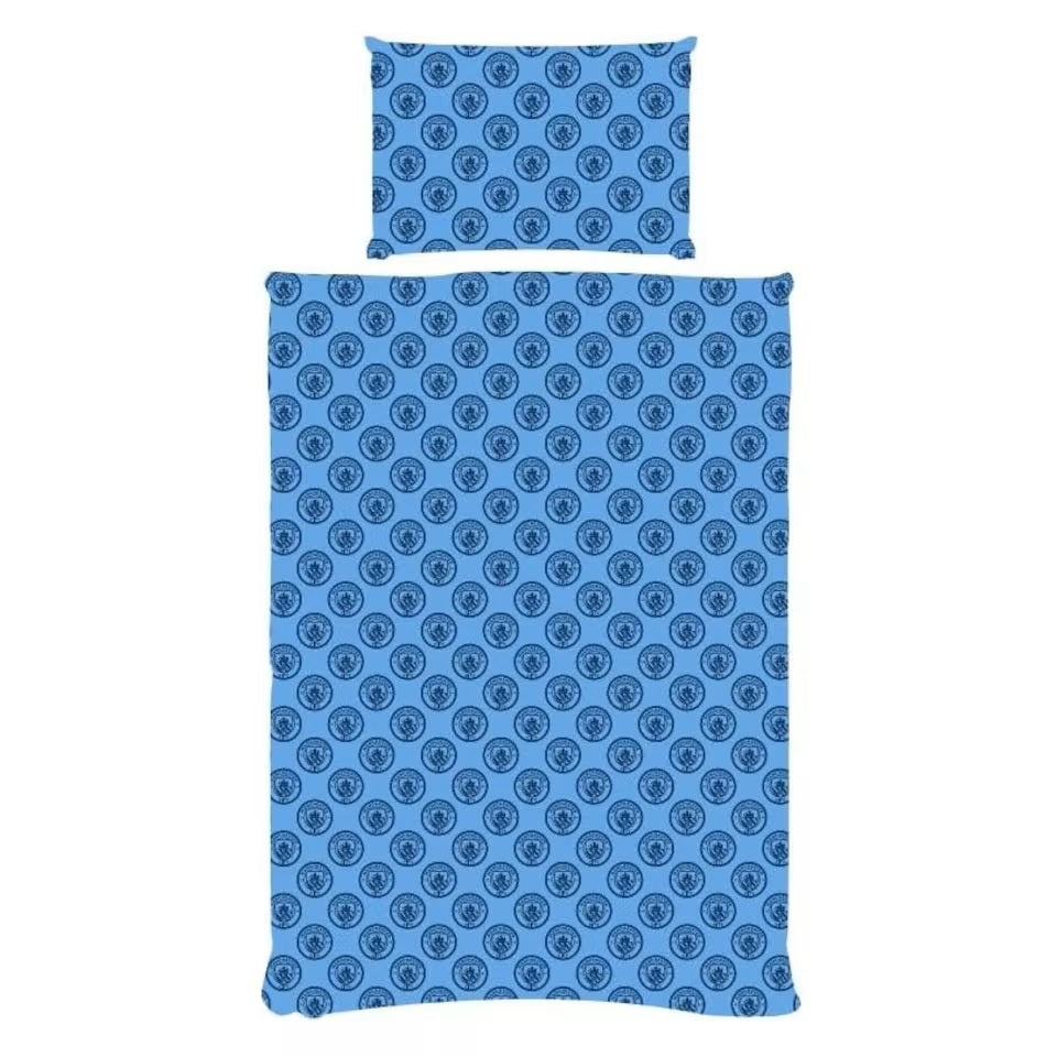 manchester city fc particle single duvet cover set