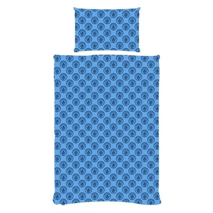 manchester city fc particle single duvet cover set