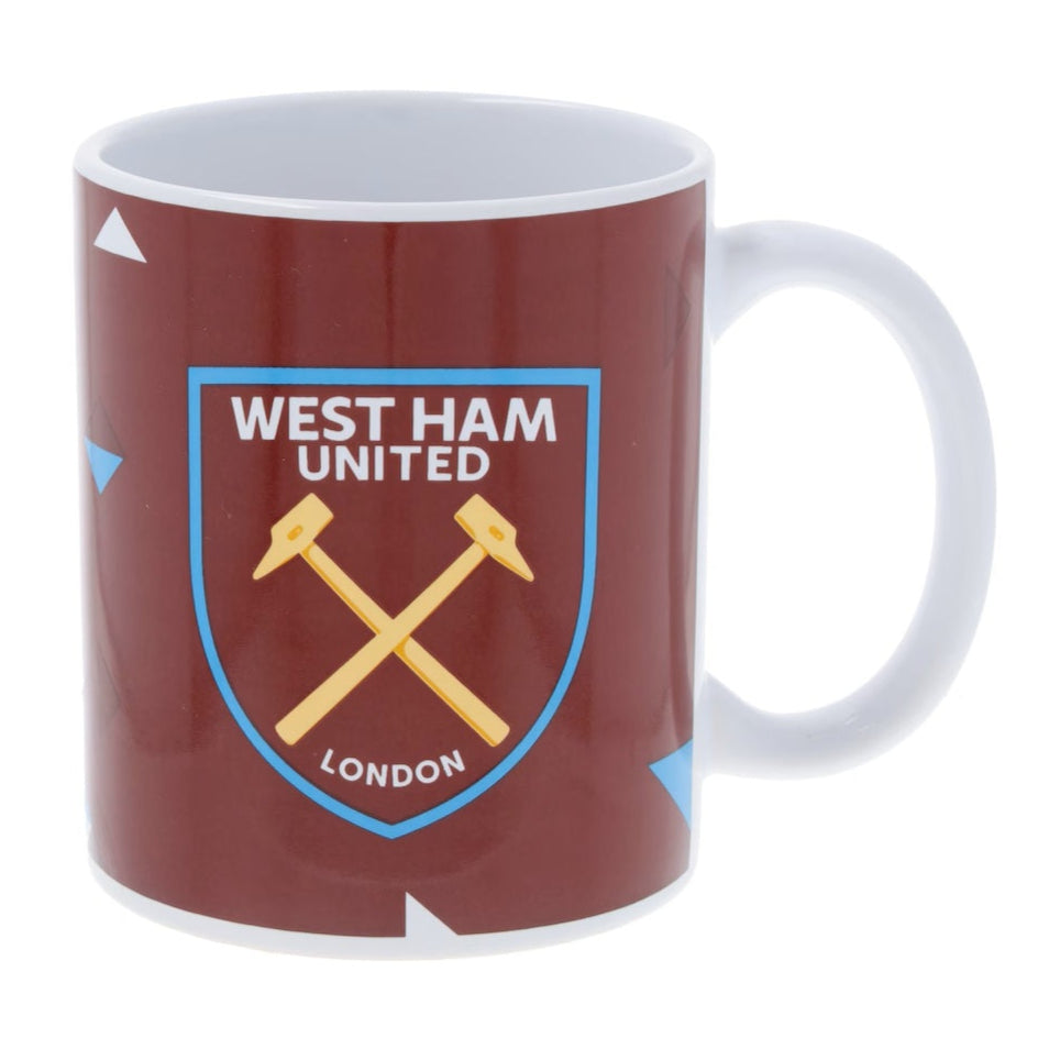 west ham united fc particle ceramic mug