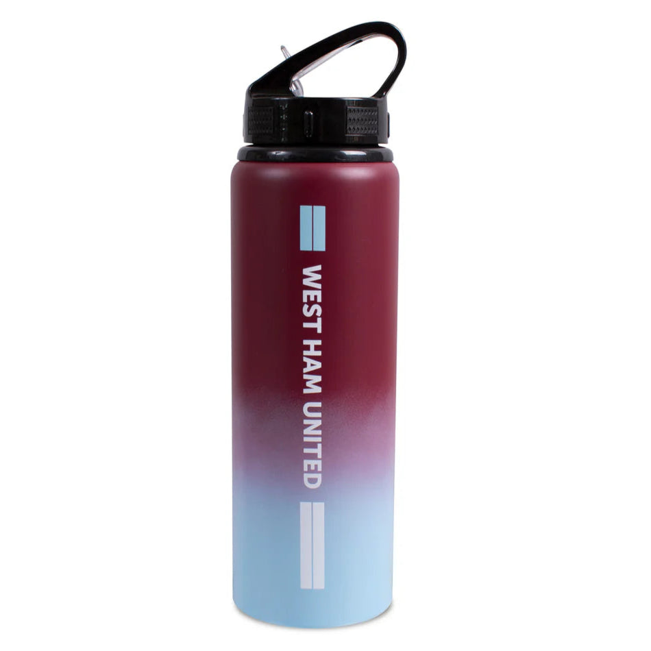 west ham united fc fade water bottle