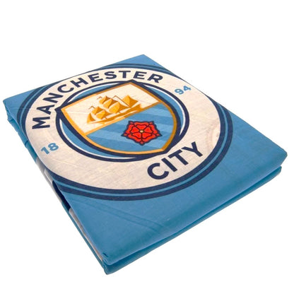 manchester city fc pulse single duvet cover set